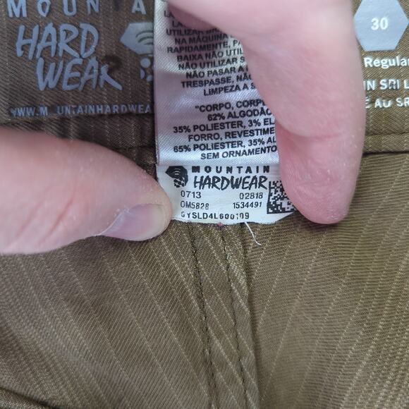 Mountain Hardwear Brown Gorpcore Shorts Men's‎ Size 30 Regular Stretch OM5828 - Picture 4 of 4